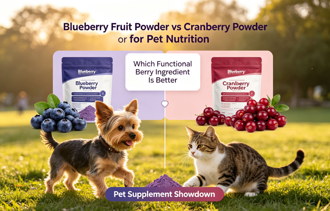 Blueberry Fruit Powder vs Cranberry Powder for Pet Nutrition: Which Functional Berry Ingredient Is Better