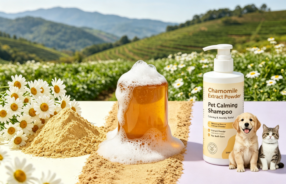 Bulk Chamomile Extract Powder for Pet Skincare Ingredients