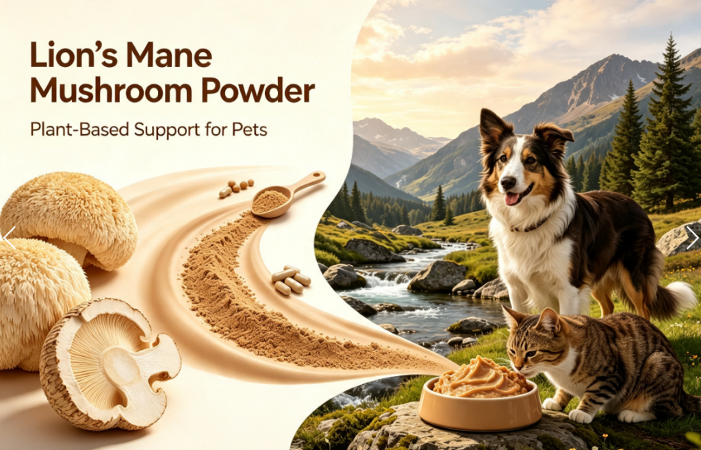 Bulk Lion’s Mane Mushroom Powder for Pet Food Supplements