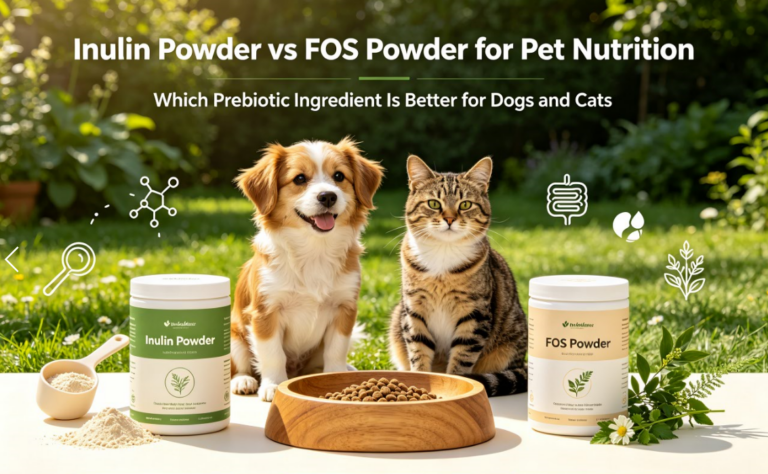 Inulin Powder vs FOS Powder for Pet Nutrition: Which Prebiotic Ingredient Is Better for Dogs and Cats